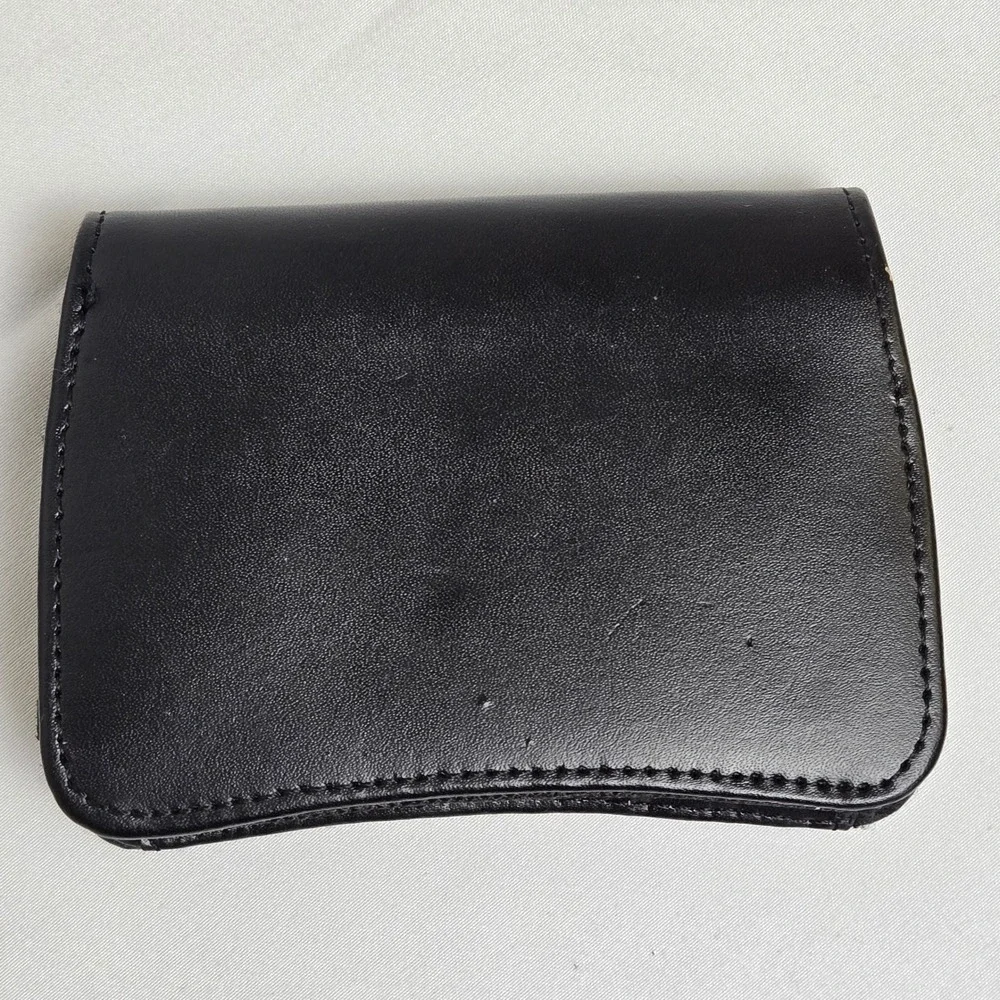 Nikon Coolpix Leather Digital Camera‎ Case Magnetic Flap Closure Compact Black